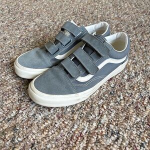 Vans Gray Sneakers with Velcro Straps